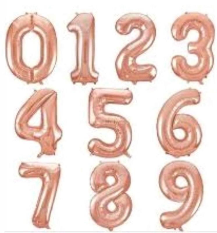Balão metalizado numero