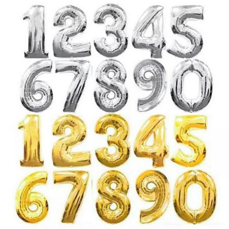 Baloes números para aniversario